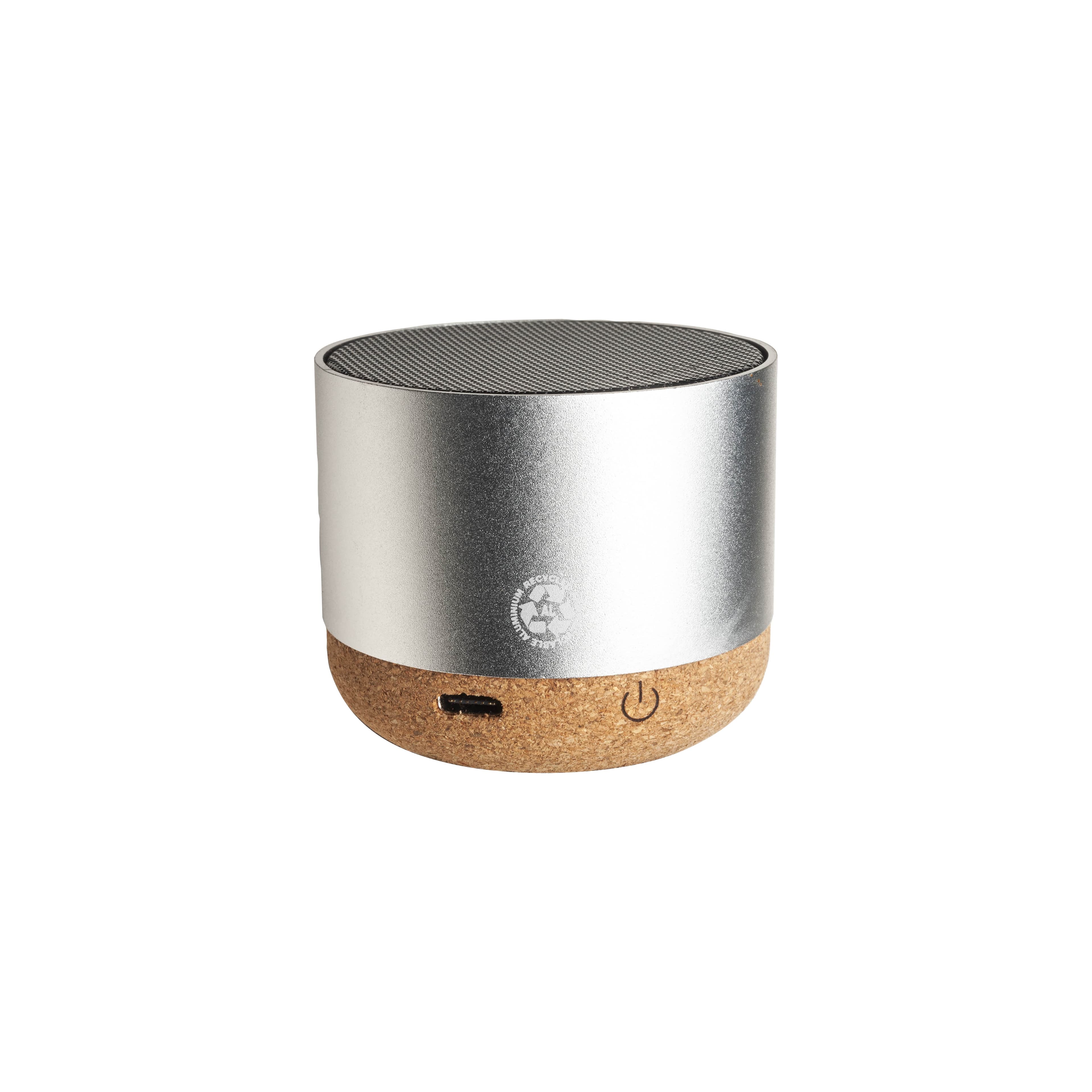 Мініатюрна Bluetooth-колонка циліндричної форми з пробковою основою — фото 7