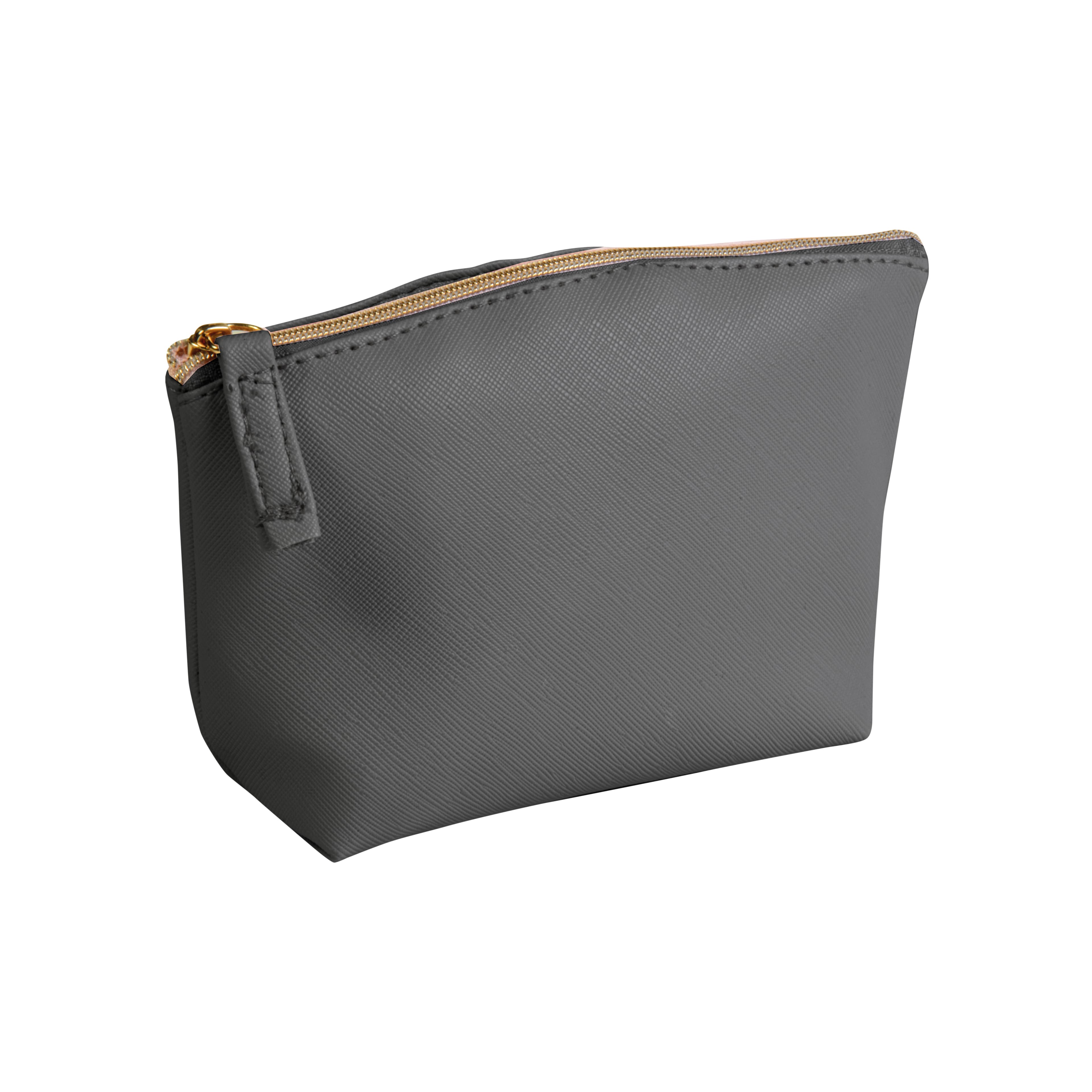 Универсальний кейс для косметики PU fine grain saffiano. Застібка на блискавку та внутрішня підкладка