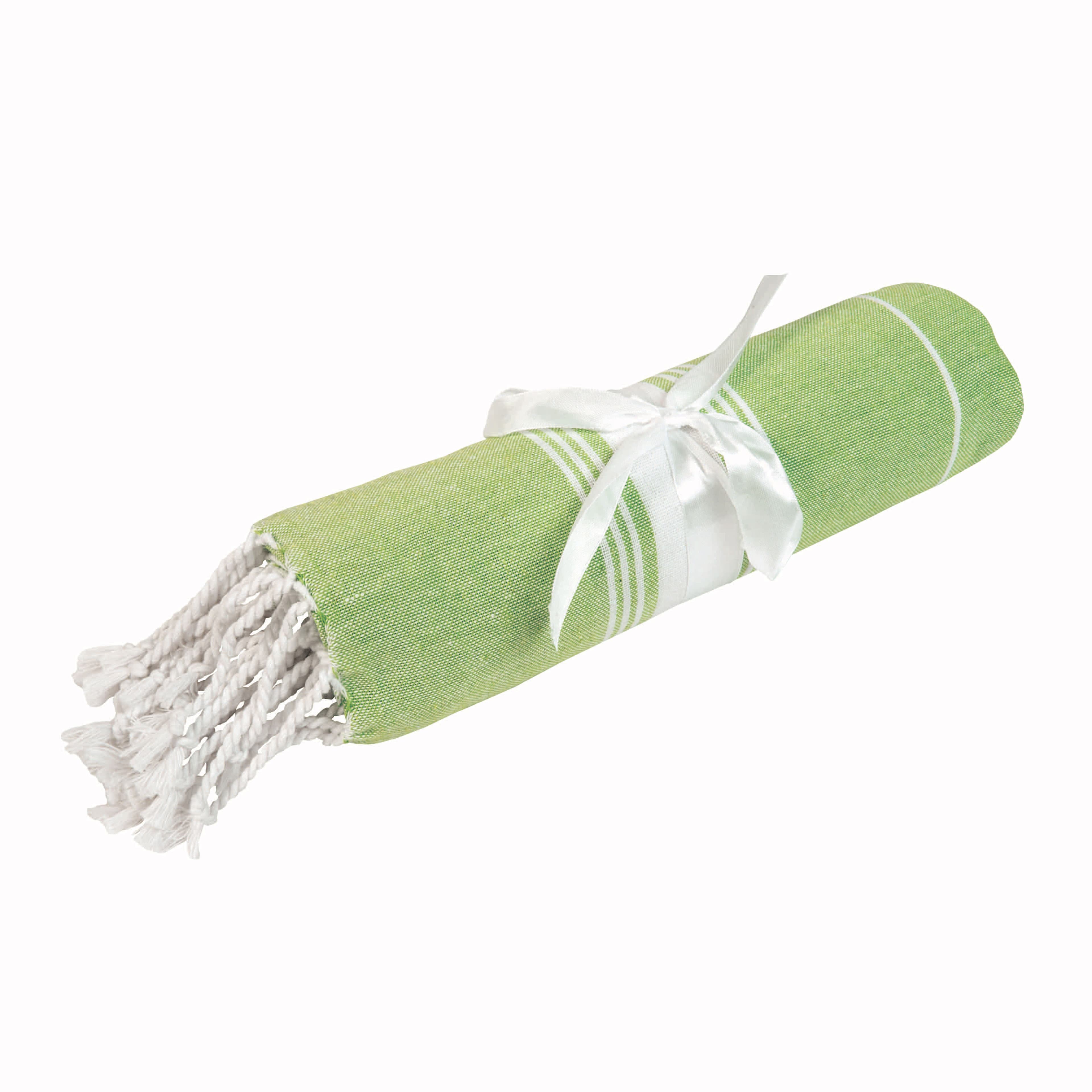 Пляжний рушник/саронг Fouta, 100% бавовна (182 г/м²) з китицями, 90 x 170 см