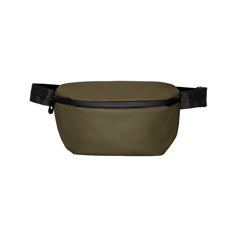 Water resistant soft Pu waistbag with adjustable belt. Water resistant zipper — фото 2