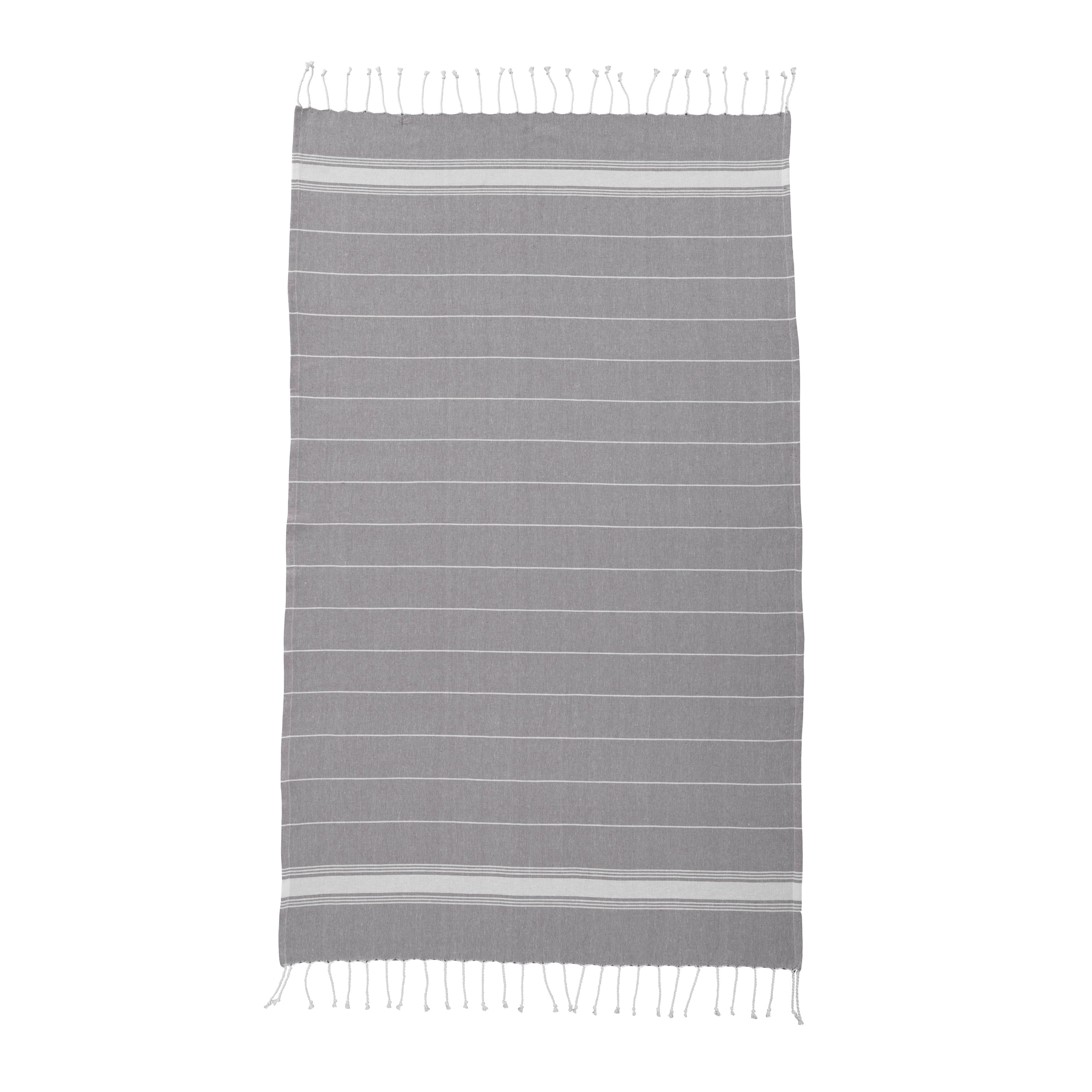 Пляжний рушник/саронг Fouta, 100% бавовна (182 г/м²) з китицями, 90 x 170 см — фото 6