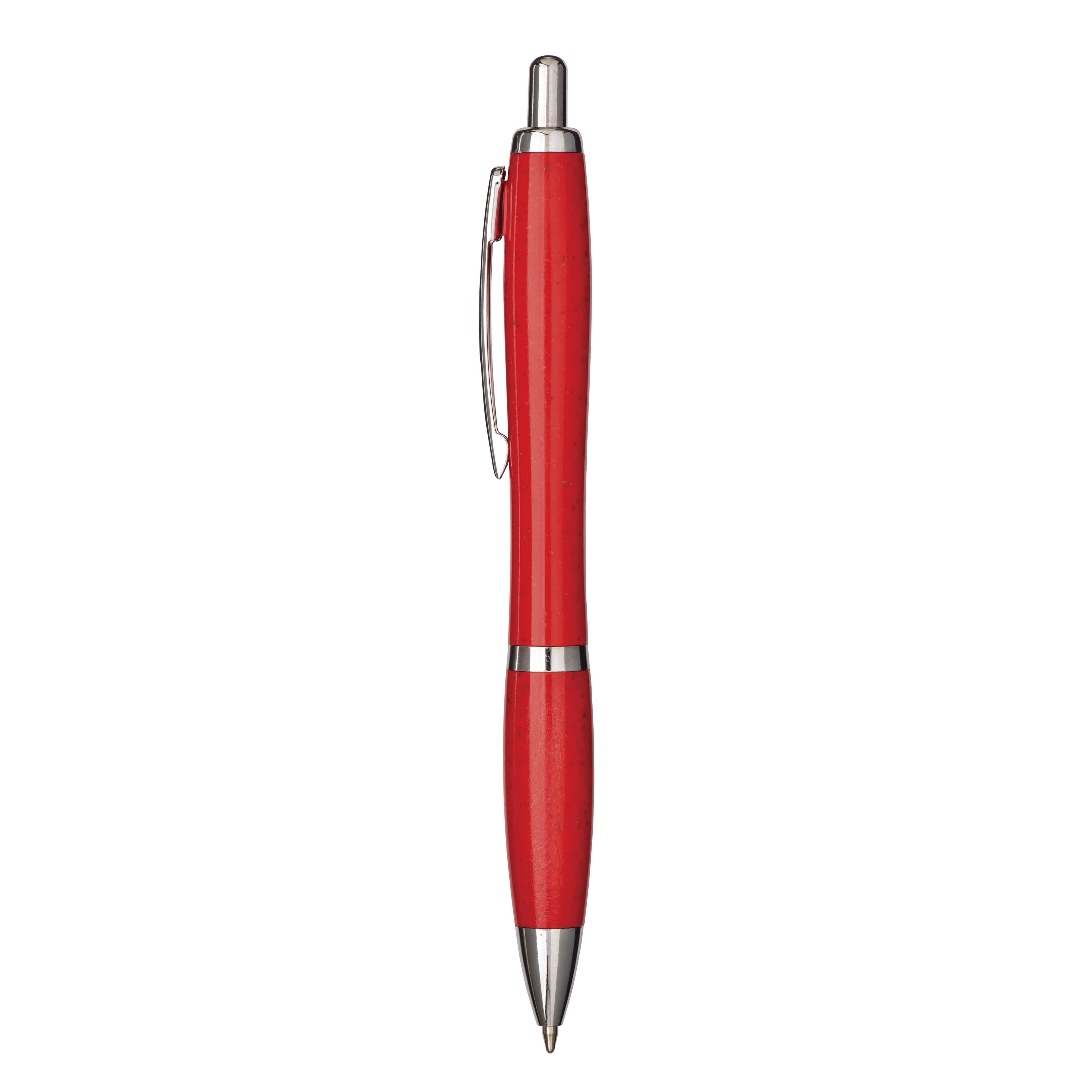 Кулькова ручка з натисною кнопкою зі соломи пшениці (50%) та ПП (50%) — фото 8