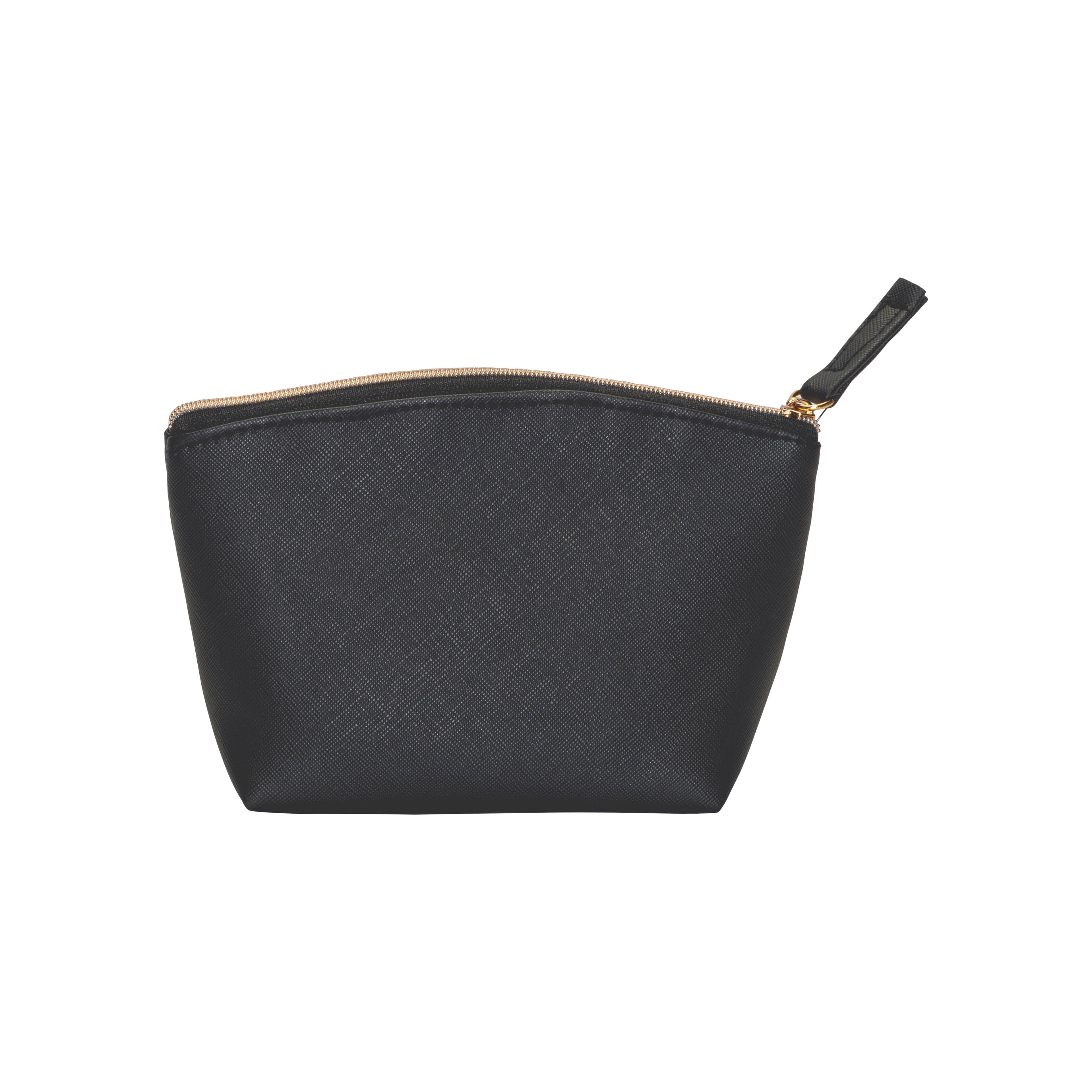 Универсальний кейс для косметики PU fine grain saffiano. Застібка на блискавку та внутрішня підкладка — фото 2
