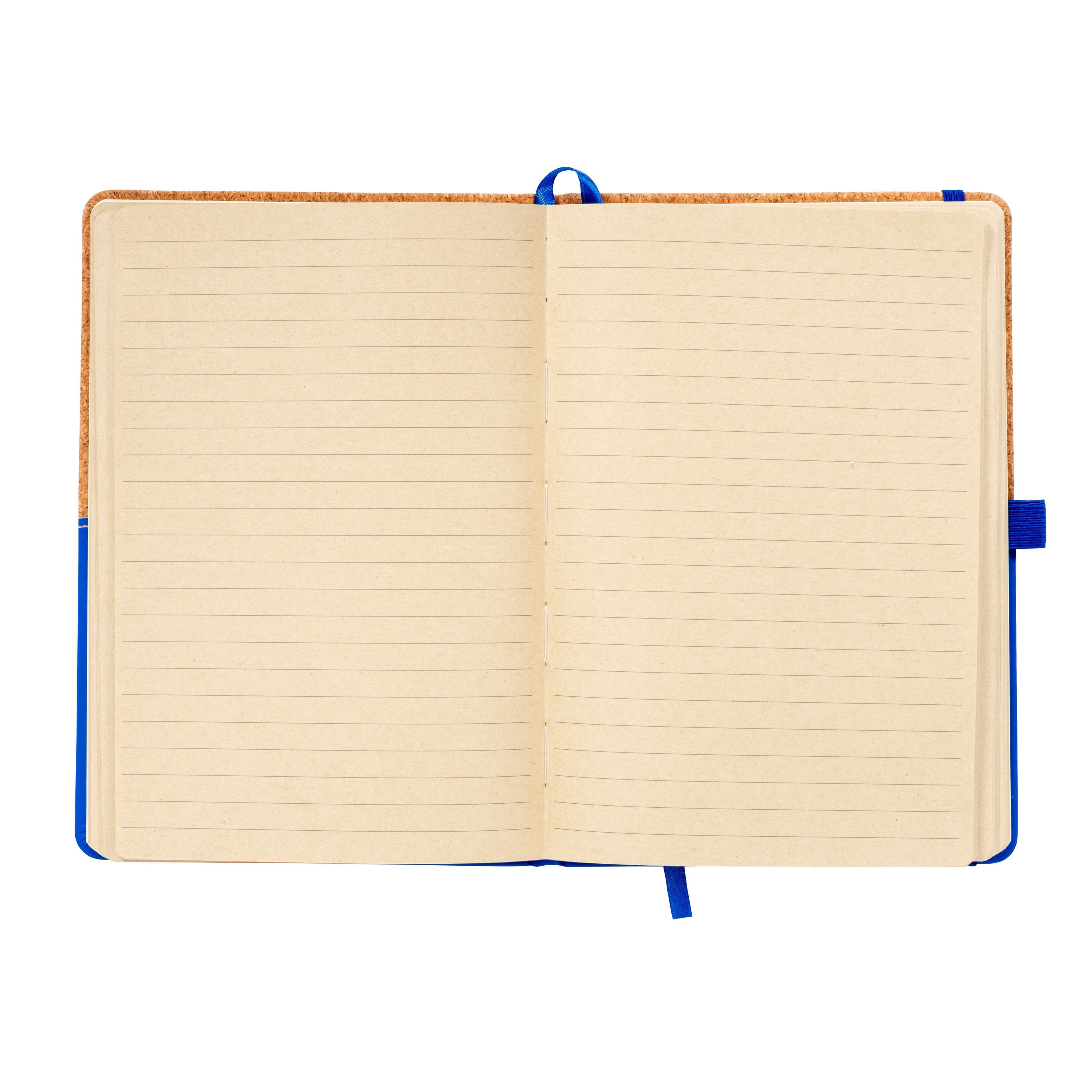 Notebook in cork and PU, lined sheets 80 pages 70 gr. in ivory color. — фото 2