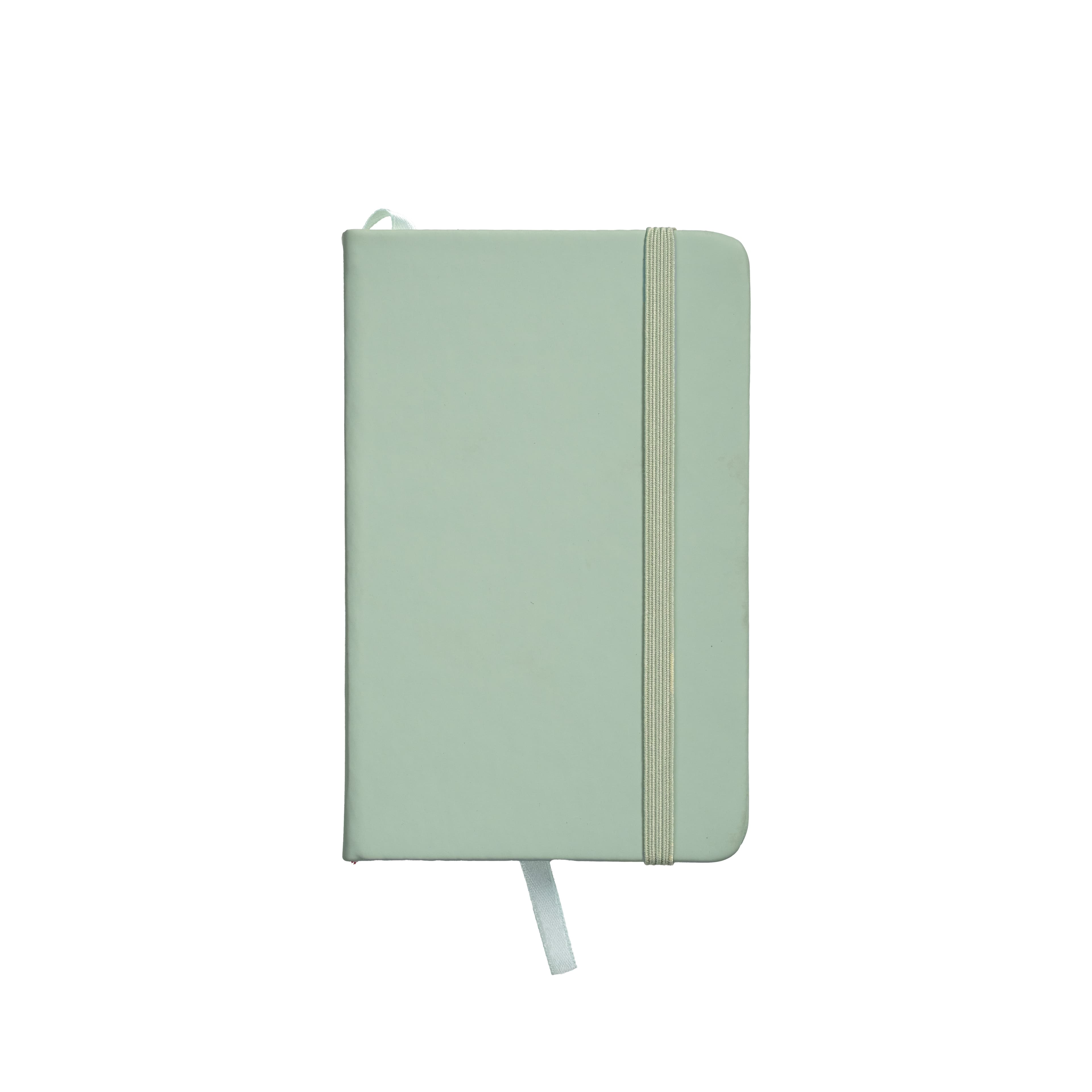 Notebook with PU cover Notebook with PU cover in pastel colors and elastic closure — фото 7