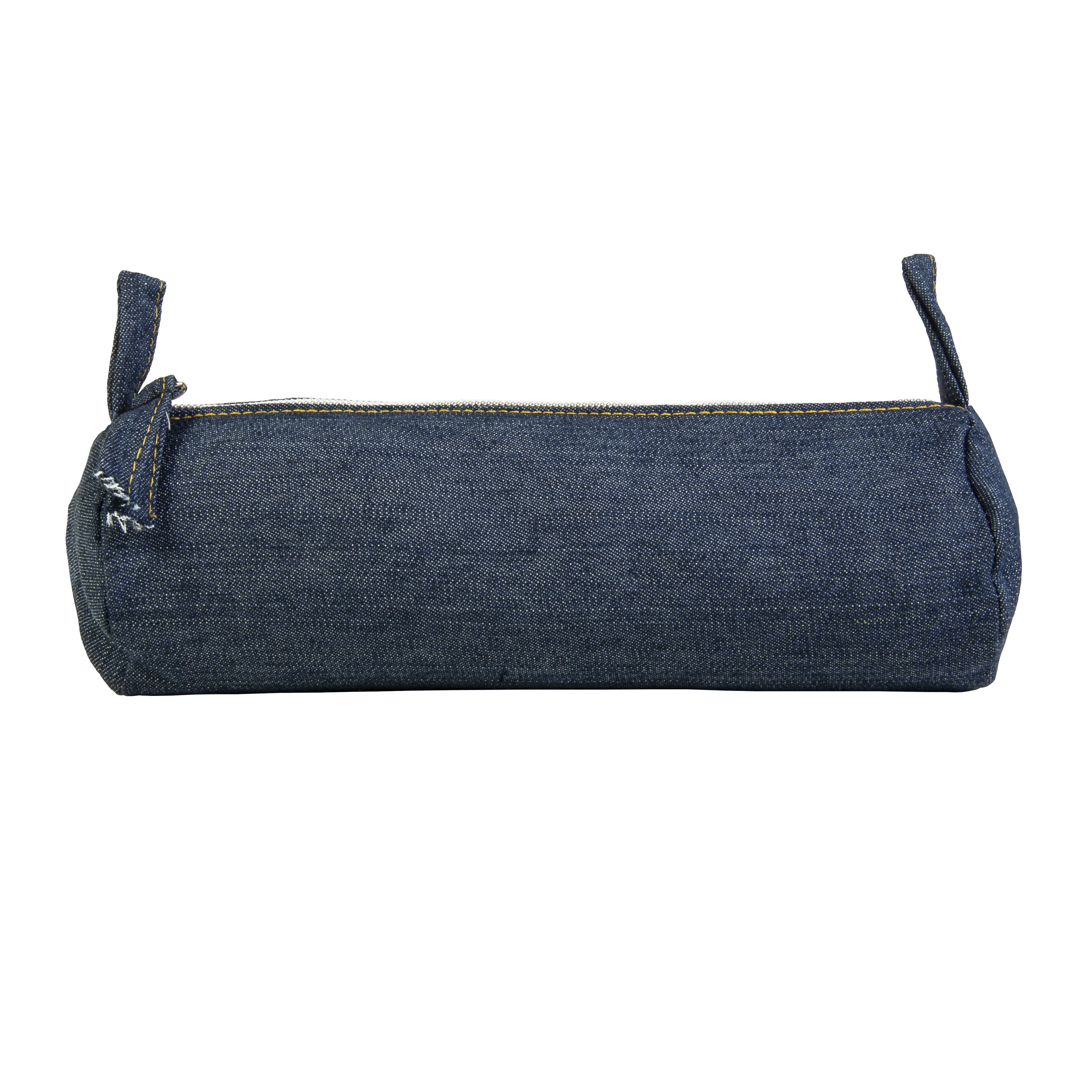 DENIM 220 g/m2 (85% бавовна - 15% поліестер) косметичка 220 g/m2 із застібкою-блискавкою, 8 x 22 см — фото 2