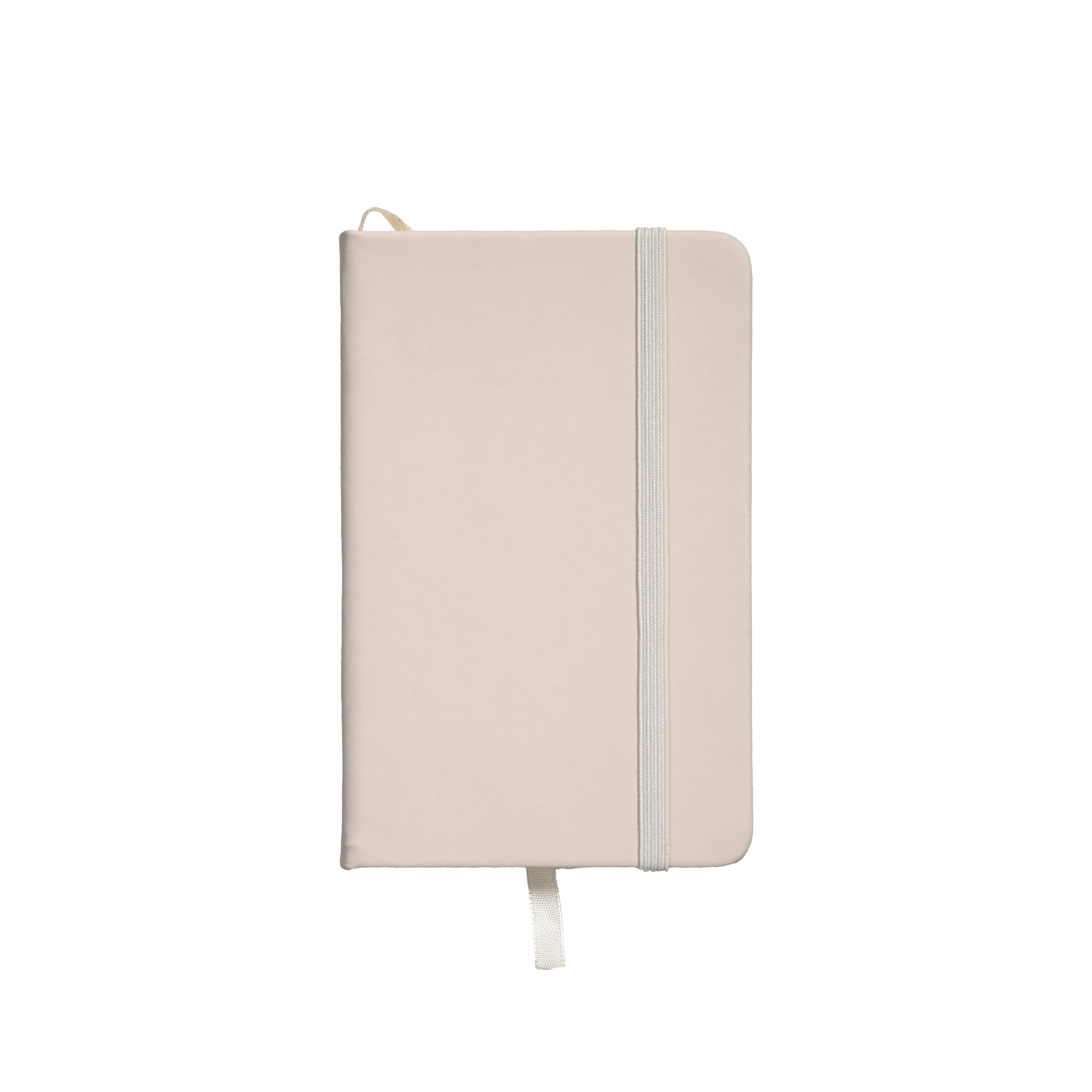 Notebook with PU cover Notebook with PU cover in pastel colors and elastic closure — фото 5