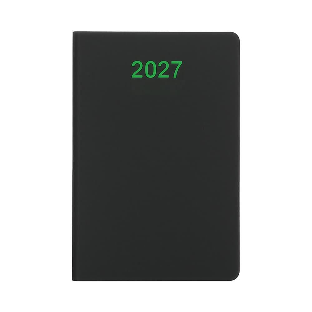 Щоденник на 2027 рік. М'яка обкладинка з м'якого PU з кольоровими обрізами сторінок