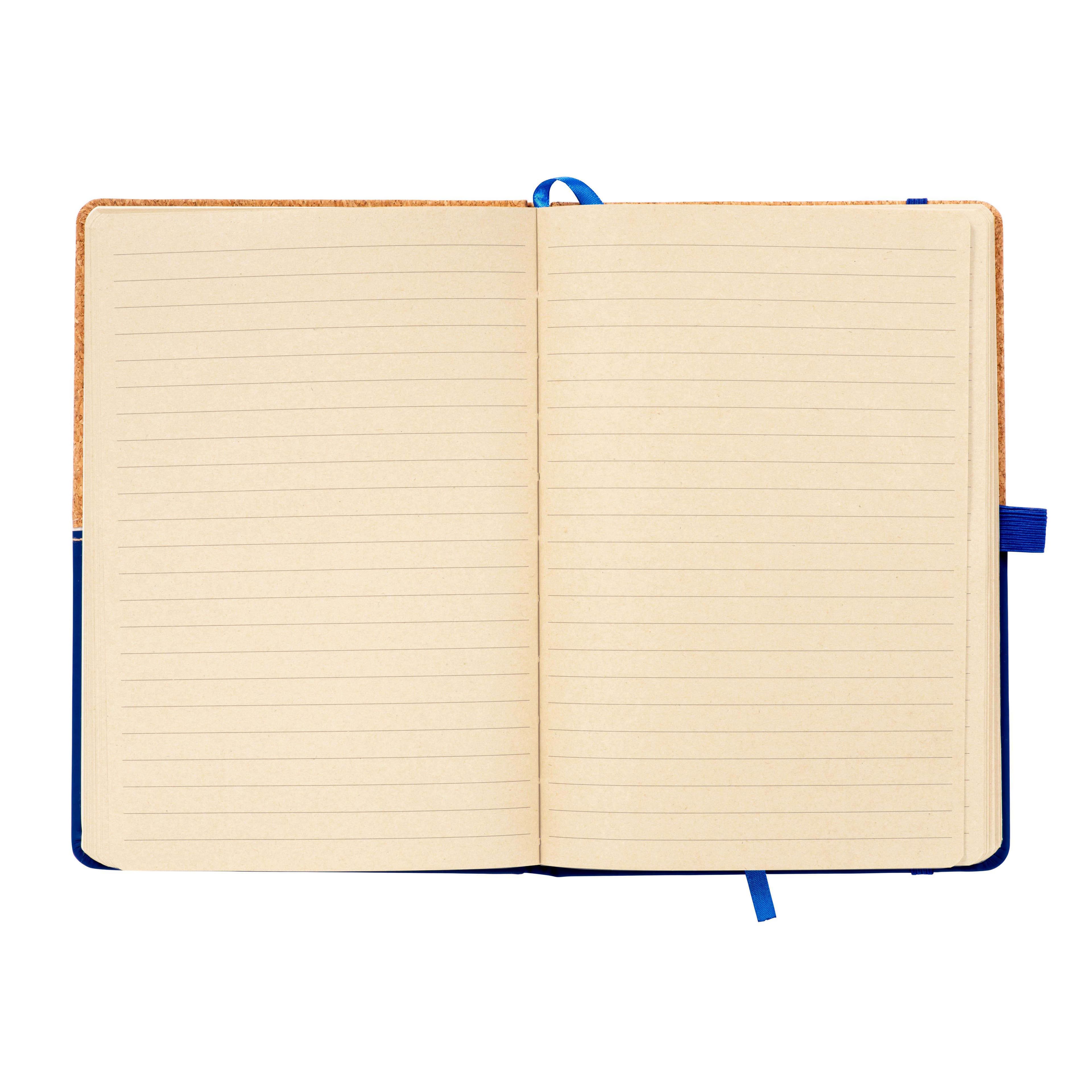 Notebook in cork and PU, lined sheets 80 pages 70 gr. in ivory color. — фото 4