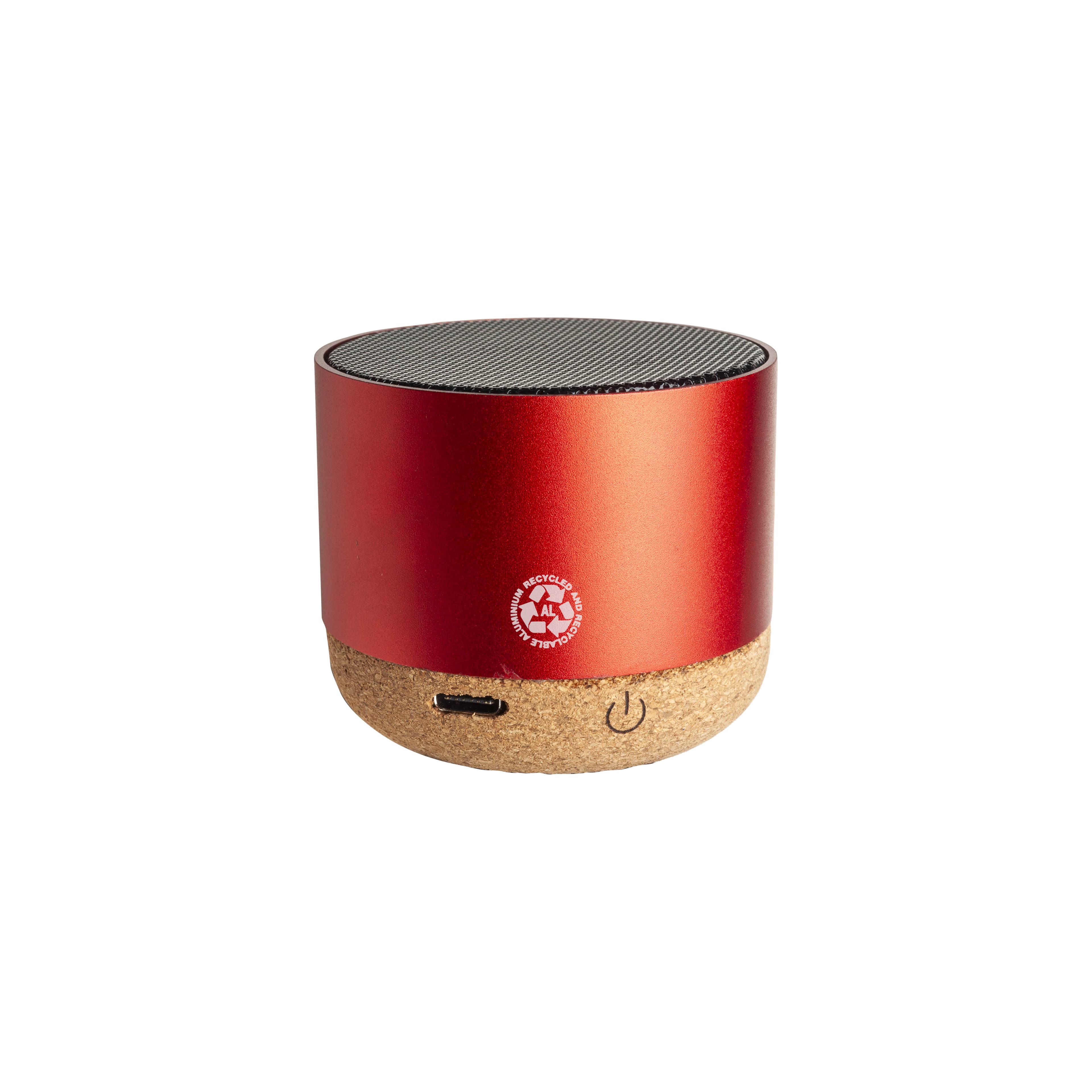Мініатюрна Bluetooth-колонка циліндричної форми з пробковою основою — фото 4